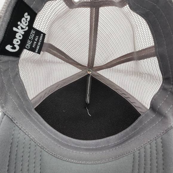 Cookies SF Slow Burn Foam Trucker Hat Grey Adjustable Snapback‎ Mesh Back NWOT - Picture 12 of 14